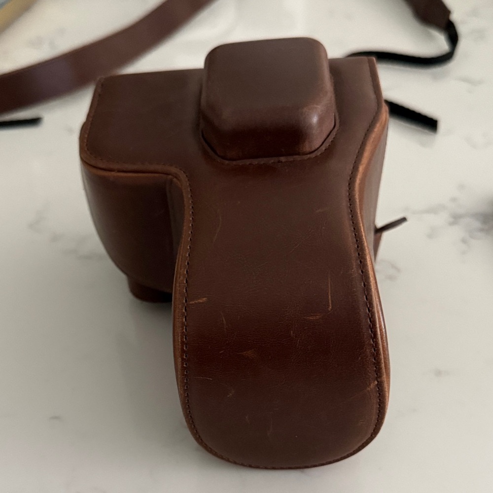 Brown Leather Camera Case